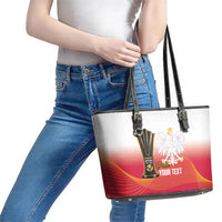 Personalised Poland Volleyball 2026 Leather Tote Bag Polska Back To Back Champions
