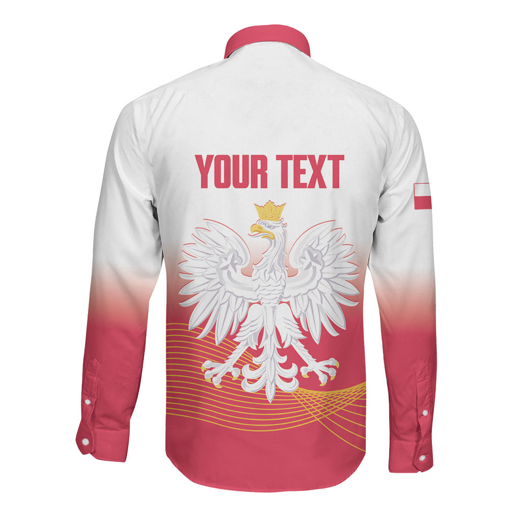Personalised Poland Volleyball 2026 Long Sleeve Button Shirt Polska Back To Back Champions