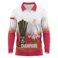 Personalised Poland Volleyball 2026 Long Sleeve Polo Shirt Polska Back To Back Champions