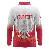 Personalised Poland Volleyball 2026 Long Sleeve Polo Shirt Polska Back To Back Champions