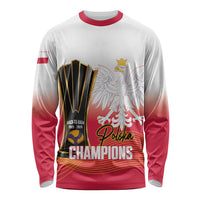 Personalised Poland Volleyball 2026 Long Sleeve Shirt Polska Back To Back Champions