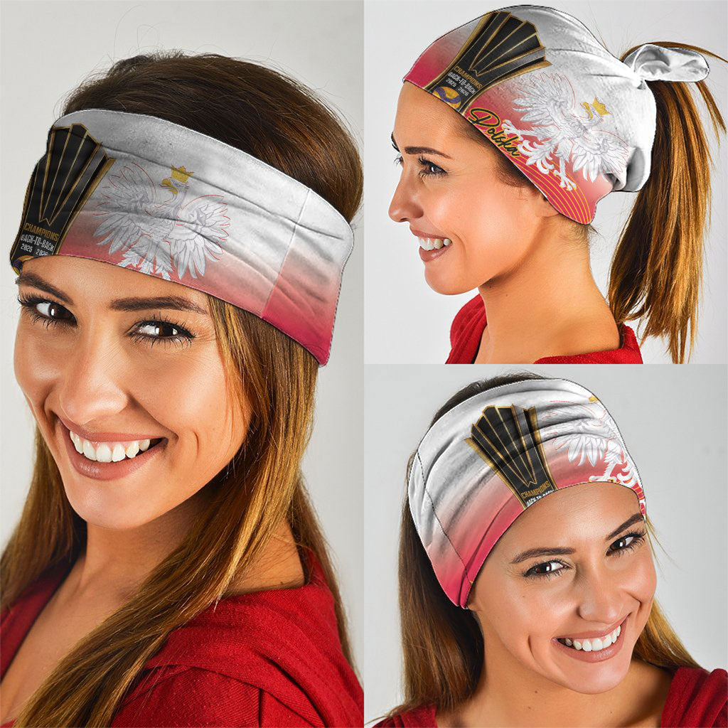 Personalised Poland Volleyball 2026 Neck Gaiter Polska Back To Back Champions