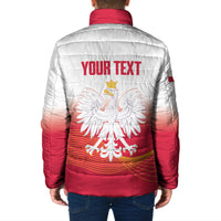 Personalised Poland Volleyball 2026 Padded Jacket Polska Back To Back Champions