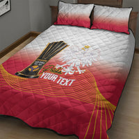 Personalised Poland Volleyball 2026 Quilt Bed Set Polska Back To Back Champions