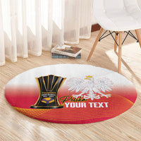 Personalised Poland Volleyball 2026 Round Carpet Polska Back To Back Champions