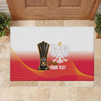 Personalised Poland Volleyball 2026 Rubber Doormat Polska Back To Back Champions
