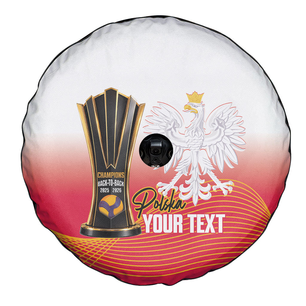 Personalised Poland Volleyball 2026 Spare Tire Cover Polska Back To Back Champions
