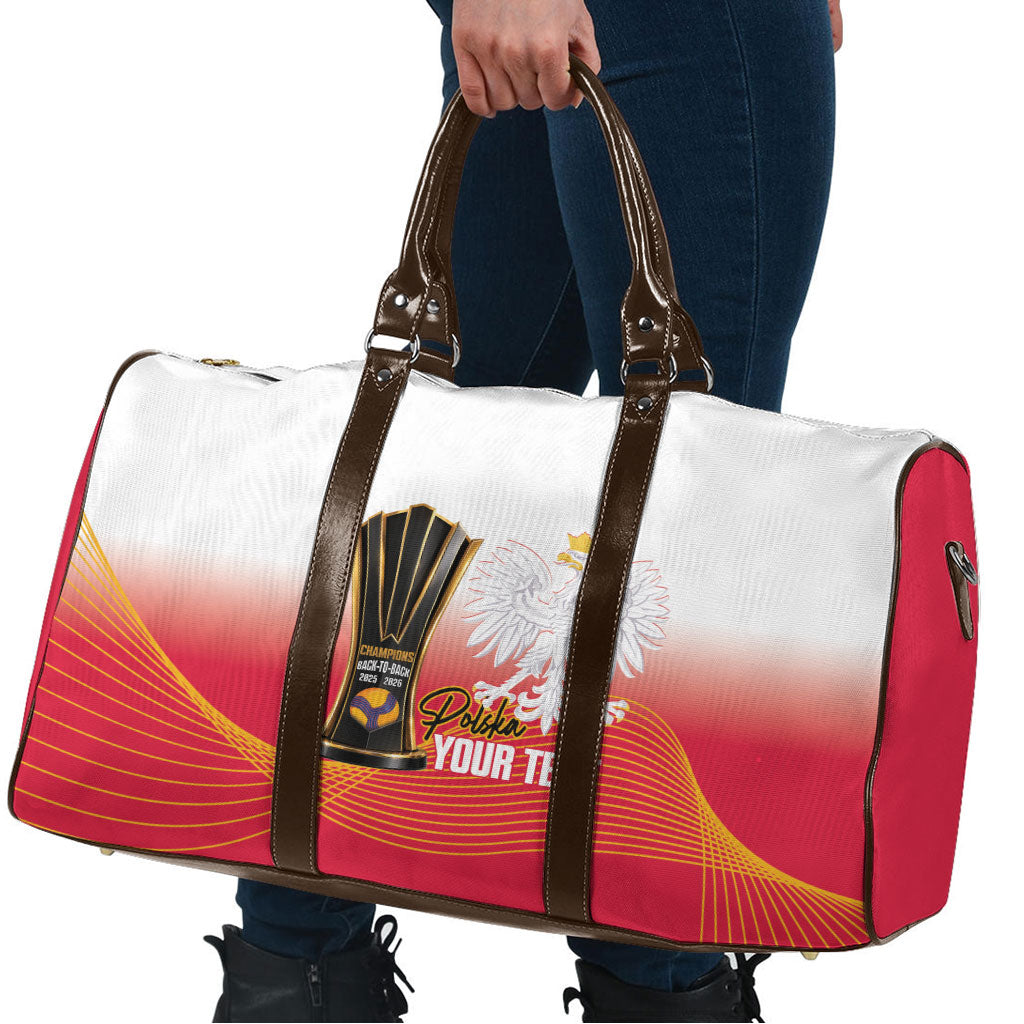 Personalised Poland Volleyball 2026 Travel Bag Polska Back To Back Champions