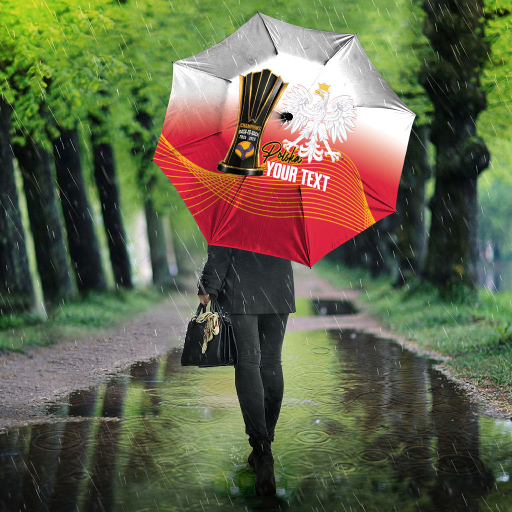 Personalised Poland Volleyball 2026 Umbrella Polska Back To Back Champions