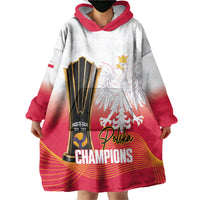 Personalised Poland Volleyball 2026 Wearable Blanket Hoodie Polska Back To Back Champions