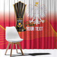 Personalised Poland Volleyball 2026 Window Curtain Polska Back To Back Champions