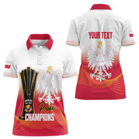 Personalised Poland Volleyball 2026 Women Polo Shirt Polska Back To Back Champions