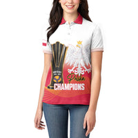 Personalised Poland Volleyball 2026 Women Polo Shirt Polska Back To Back Champions