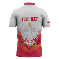 Personalised Poland Volleyball 2026 Zipper Polo Shirt Polska Back To Back Champions