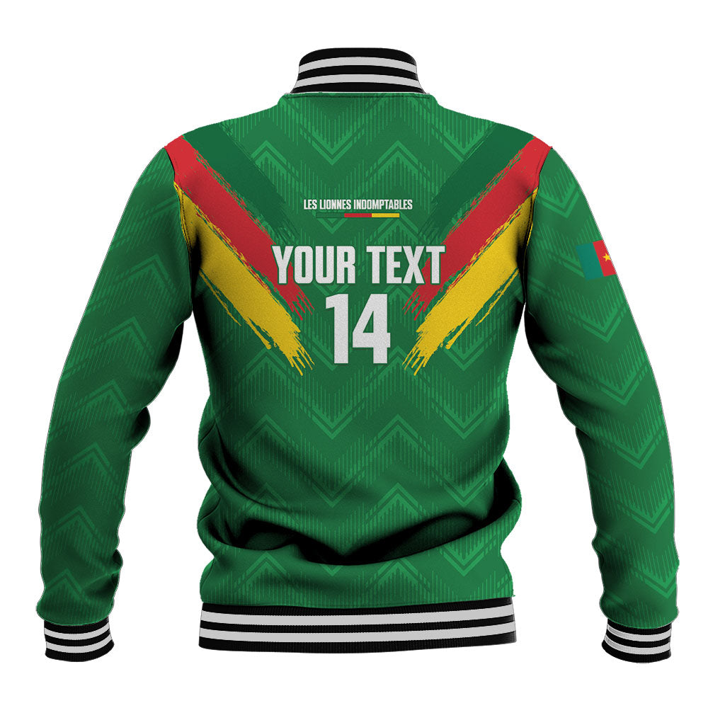 Cameroon Football Custom Baseball Jacket Reunification Monument Les Lionnes Indomptables