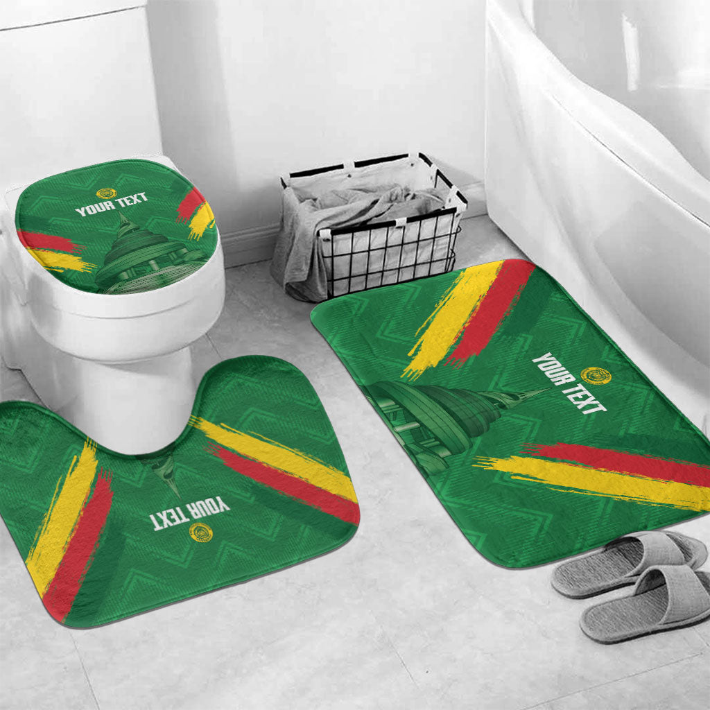 Cameroon Football Custom Bathroom Set Reunification Monument Les Lionnes Indomptables