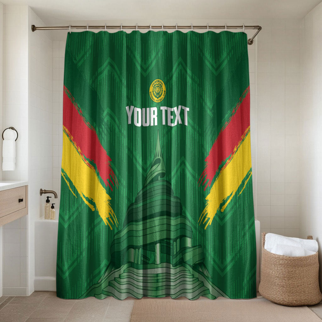 Cameroon Football Custom Bathroom Set Reunification Monument Les Lionnes Indomptables