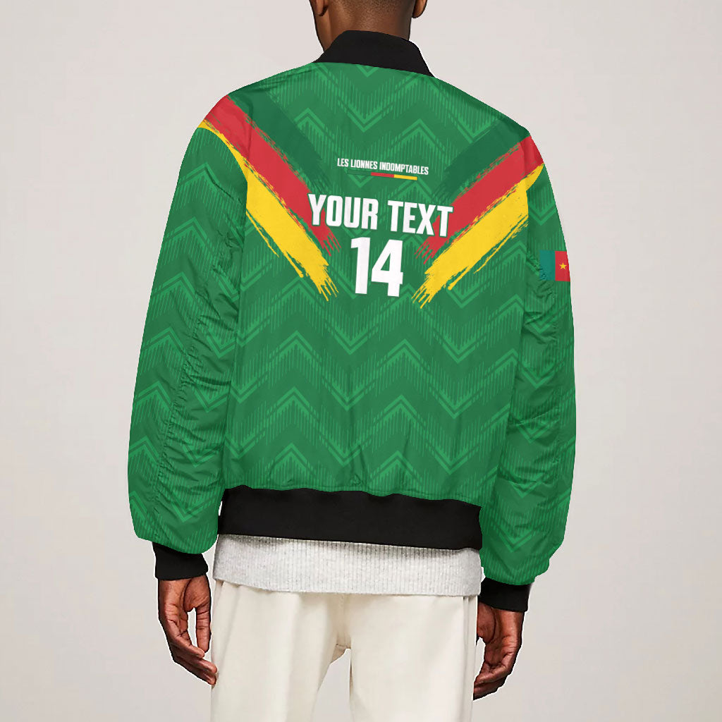 Cameroon Football Custom Bomber Jacket Reunification Monument Les Lionnes Indomptables