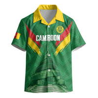 Cameroon Football Custom Kid Hawaiian Shirt Reunification Monument Les Lionnes Indomptables