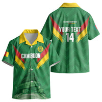 Cameroon Football Custom Kid Hawaiian Shirt Reunification Monument Les Lionnes Indomptables