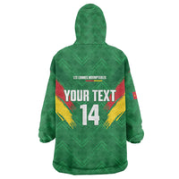 Cameroon Football Custom Kid Wearable Blanket Hoodie Reunification Monument Les Lionnes Indomptables