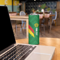 Cameroon Football Custom Skinny Tumbler Reunification Monument Les Lionnes Indomptables