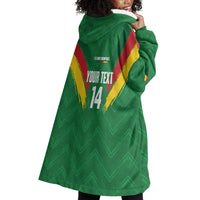 Cameroon Football Custom Wearable Blanket Hoodie Reunification Monument Les Lionnes Indomptables