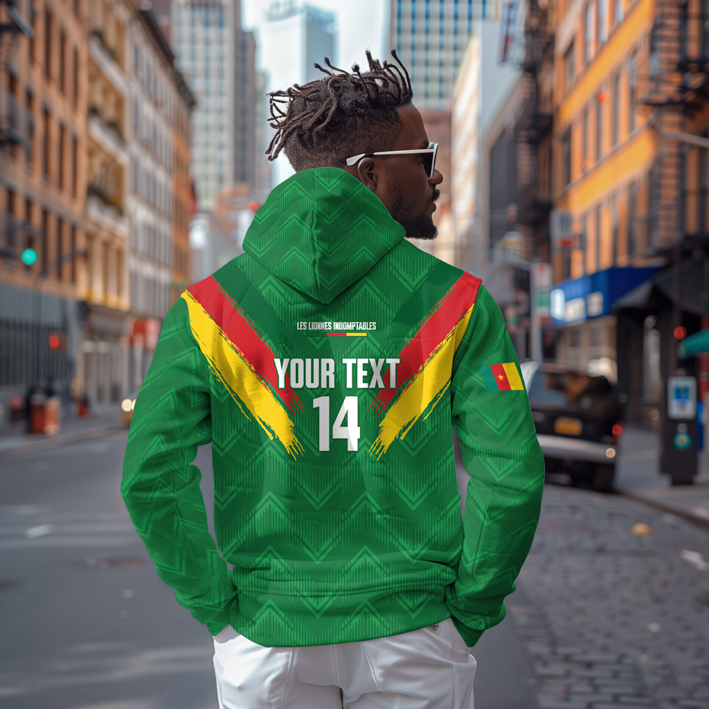 Cameroon Football Custom Zip Hoodie Reunification Monument Les Lionnes Indomptables