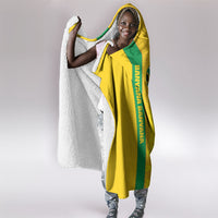 South Africa Soccer Hooded Blanket Banyana Banyana Protea Yellow Version