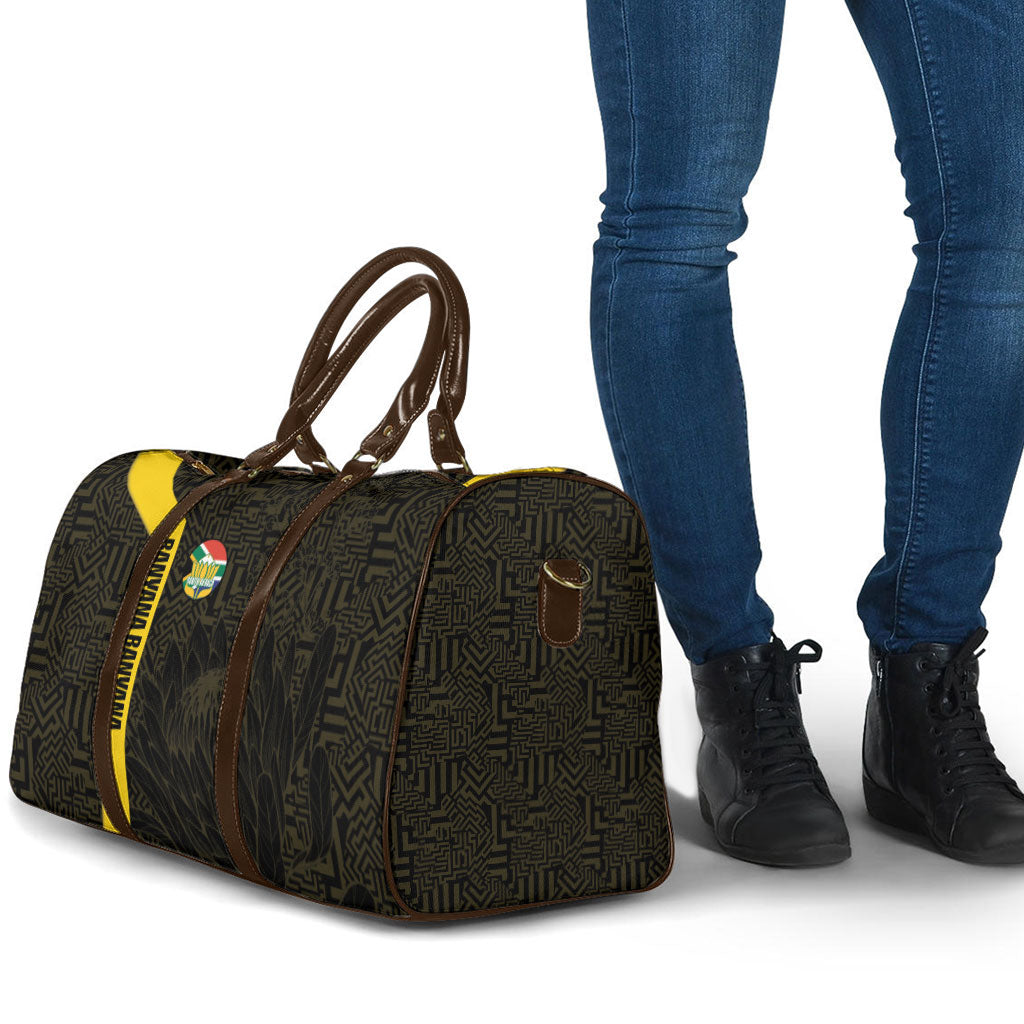 South Africa Soccer Travel Bag Banyana Banyana Protea Black Version
