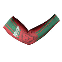 Morocco Football Custom Arm Sleeves Atlas Lionesses Moroccan Folk Pattern