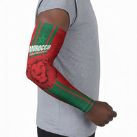 Morocco Football Custom Arm Sleeves Atlas Lionesses Moroccan Folk Pattern