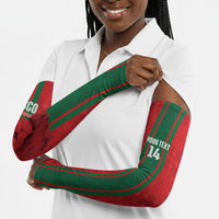 Morocco Football Custom Arm Sleeves Atlas Lionesses Moroccan Folk Pattern
