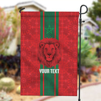 Morocco Football Custom Garden Flag Atlas Lionesses Moroccan Folk Pattern