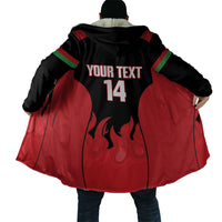 Malawi Football Custom Cloak Red Rising Sun Go Scorchers