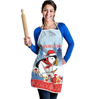 Personalised Puffin Iceland Christmas Apron Merry Xmas Winter Vibes - Wonder Print Shop