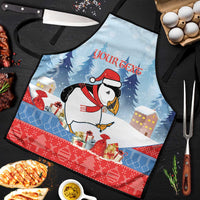 Personalised Puffin Iceland Christmas Apron Merry Xmas Winter Vibes - Wonder Print Shop