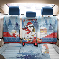 Personalised Puffin Iceland Christmas Back Car Seat Cover Merry Xmas Winter Vibes - Wonder Print Shop