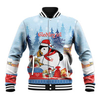 Personalised Puffin Iceland Christmas Baseball Jacket Merry Xmas Winter Vibes - Wonder Print Shop