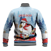 Personalised Puffin Iceland Christmas Baseball Jacket Merry Xmas Winter Vibes - Wonder Print Shop