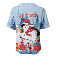 Personalised Puffin Iceland Christmas Baseball Jersey Merry Xmas Winter Vibes - Wonder Print Shop