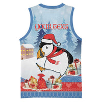 Personalised Puffin Iceland Christmas Basketball Jersey Merry Xmas Winter Vibes - Wonder Print Shop
