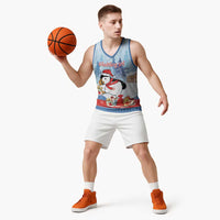 Personalised Puffin Iceland Christmas Basketball Jersey Merry Xmas Winter Vibes - Wonder Print Shop