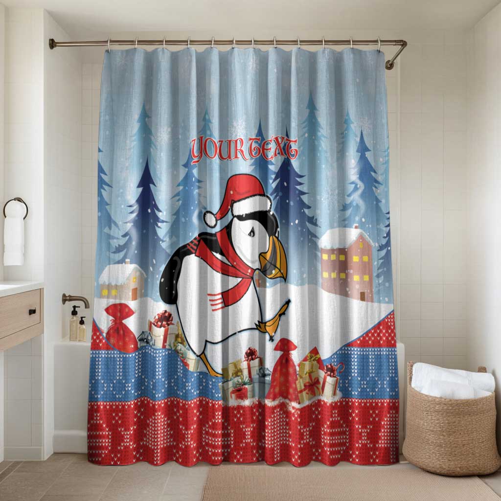 Personalised Puffin Iceland Christmas Bathroom Set Merry Xmas Winter Vibes - Wonder Print Shop