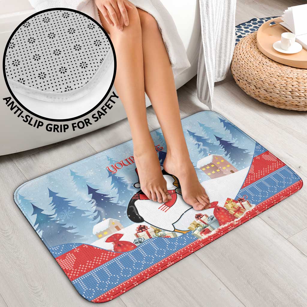 Personalised Puffin Iceland Christmas Bathroom Set Merry Xmas Winter Vibes - Wonder Print Shop