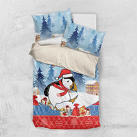 Personalised Puffin Iceland Christmas Bedding Set Merry Xmas Winter Vibes - Wonder Print Shop