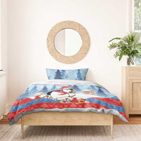 Personalised Puffin Iceland Christmas Bedding Set Merry Xmas Winter Vibes - Wonder Print Shop