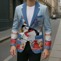 Personalised Puffin Iceland Christmas Blazer Merry Xmas Winter Vibes - Wonder Print Shop