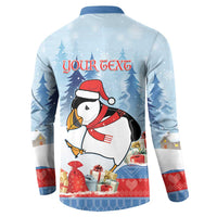 Personalised Puffin Iceland Christmas Button Sweatshirt Merry Xmas Winter Vibes - Wonder Print Shop