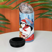 Personalised Puffin Iceland Christmas 4 in 1 Can Cooler Tumbler Merry Xmas Winter Vibes - Wonder Print Shop